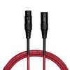 CASCHA Standard Line Microphone Cable (XLR), Red, 9 m