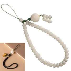 CIELONI 2pcs Phone Charm Cute Beaded Lanyard Strap Girly Style Fixed Beads Lanyards， Bracelet Camera Car Key Cell Phone Charm Decoration Anti-lost Rope Cell Chain