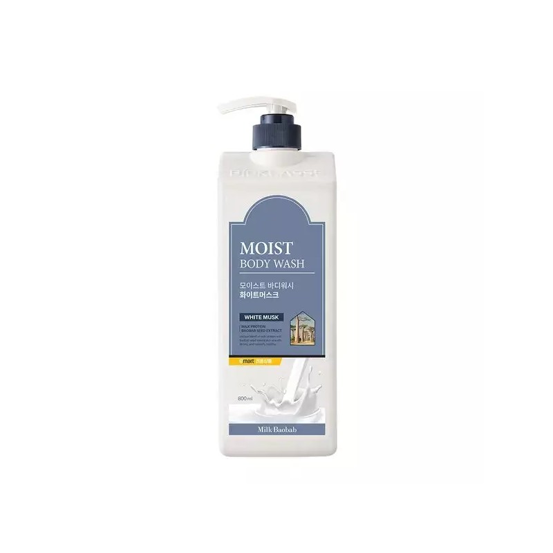 Milk Bouffe 밀크바오밥 모이스트 바디워시 화이트머스크 800ml MILKBAOBOB Moist Body