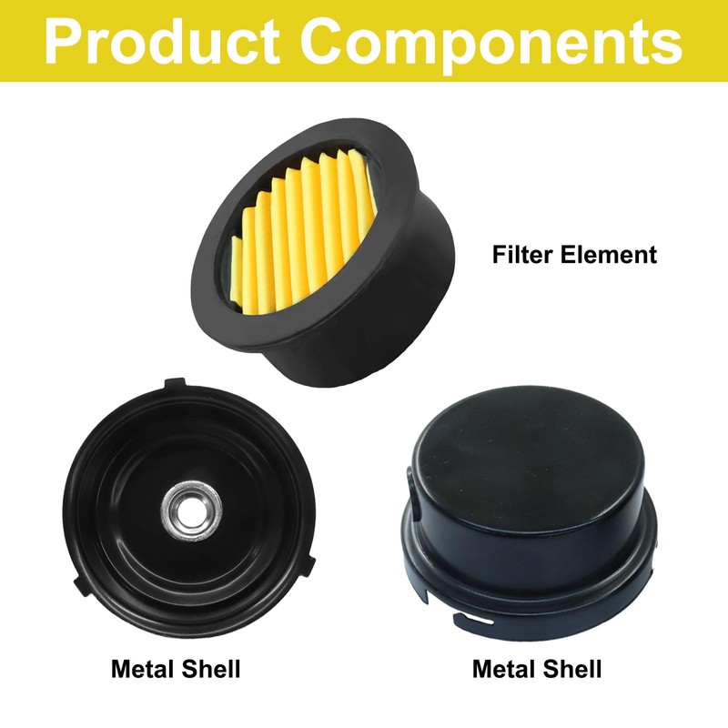 LifCratms 2 Pcs Air Compressor Silencer, 3/8" Thread Air Compressor