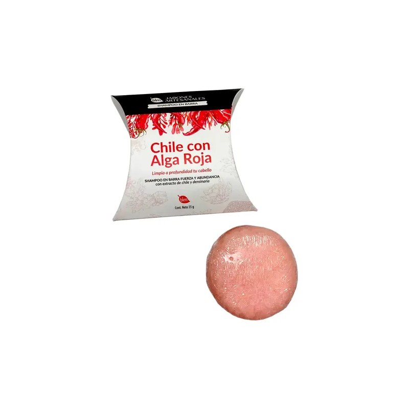 Shampoo en Barra Chile con Alga Roja Blen Red Chili