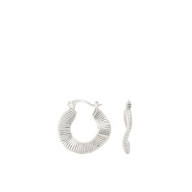 RENAIZ | Geometric |14K Real Gold Plated | Hoop Earrings for Women Hypoallergenic Earrings Gold/Silver Hoops Earrings Trendy Fashion Lightwieght Gold Jewelry Gifts Small Tiny Minimalism, Brass, No