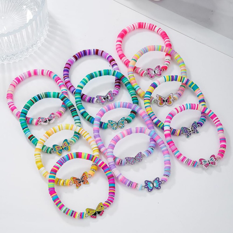 Behrooci Friendship Bracelets Boho Stackable Bracelets for Women Surfer Heishi