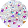 Kdkyy 3000 Pieces SS6 2mm Flatback Rhinestones Clear Glasses Round