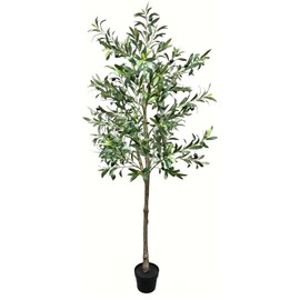 rbol de Olivo Artificial 180cm - Planta Artificial Decorativa Grande y Realista con Frutos y Ramas Ajustables, Ideal para Interior en Hogar, Sala de  
