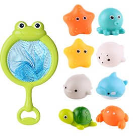 JIAN HAO Baby Bath Toys for Luminous Animals Set, Bath Time Toy Bathroom Wall Bathtub Tub Shower Kids Baby Infant Girls Boys Age 18months and up (C), Small