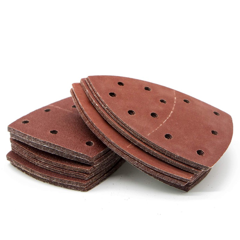 60 pieces of sandpaper triangular sander, 11-hole, 105 x 152