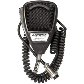 Bundle - 2 Items - Astatic 302-636LB1 Black Noise Cancelling 4 Pin CB Microphone with Hammerhead Industries Gear Keeper Retractable Microphone Holder