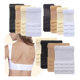 Veraly Set 12 Extensiones De Brasier Dama Bra Ganchos Ajustable F
