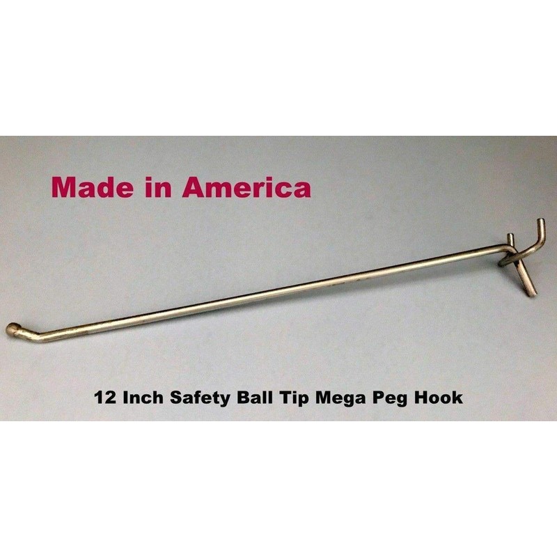 Trion Brand Metal Pegboard Hooks for Retail/Storage/Garage/Store Display, Made in