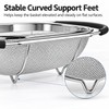 Adjustable Stainless Steel Sink Strainer Basket for Washing Produce –