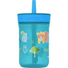 Contigo Kid's 14 oz. Leighton Spill-Proof Tumbler with Straw - Color: Grape Tulips, Color Option: Grape Tulips