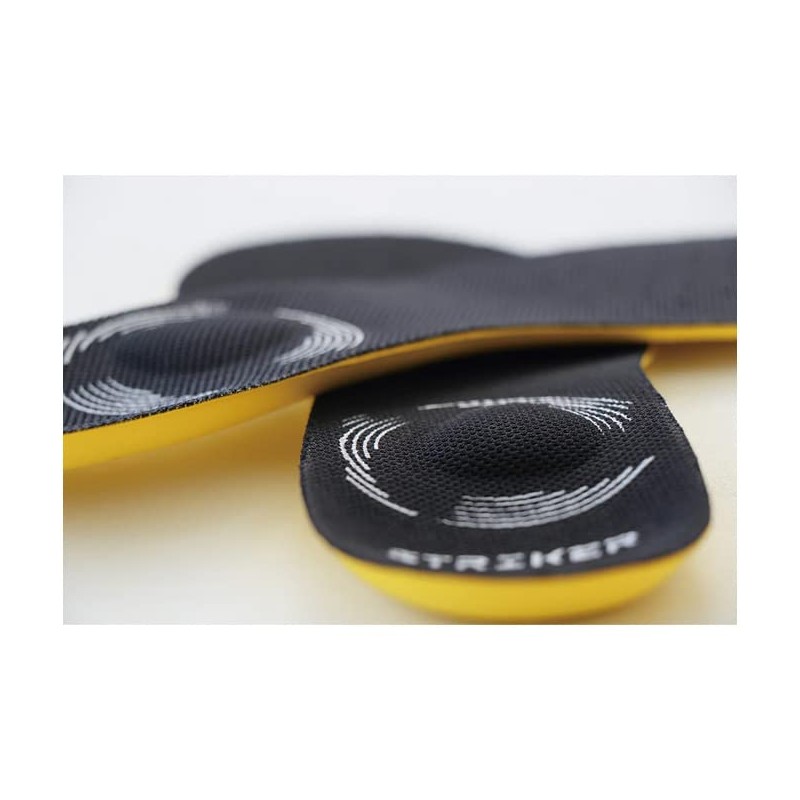 BMZ Soccer Performance Insole, Striker Levote, Black, Medium (25.0-26.0) For