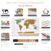 Travelization XL Scratch Off Map of The World with Flags