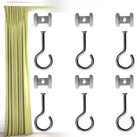 Vastsea Pack of 6 Sliding Door Castors, Sliding Door Fittings Castors for Your Sliding Door, Wardrobe Cupboard Door