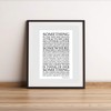 The Beatles Song Lyrics Wall Art-"Something In The Way She