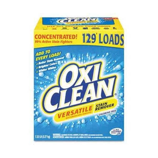 OxiClean Versatile Stain Remover, Regular Scent, 7.22 lb Box, 4/Carton