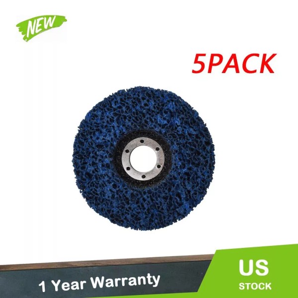 ALL-CARB 5PC 4.5''x7/8" Poly Strip Disc Wheel Paint Rust Removal