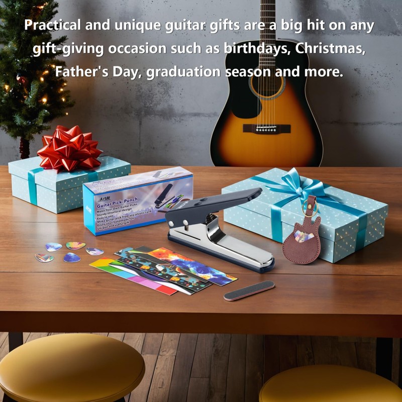 Guitar Pick Punch Kit gift- Artat DIY Guitar Pick Maker,