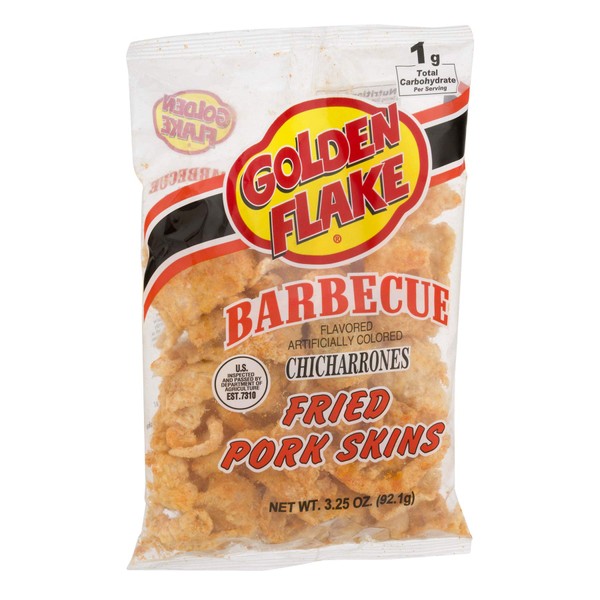 Golden Flake BBQ Pork Skins 3.50 oz (Pk 4)
