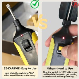 SZ-KARIDGE Fliesen Reparatur, Set fr Steingut, Kacheln, Keramik Reparatur, Hartwachs Reparaturset mit Wachsschmelzer fr Fliesen, Naturstein, Marmor Reparieren auch fr Laminat, Holz, Parkett und Vinylboden