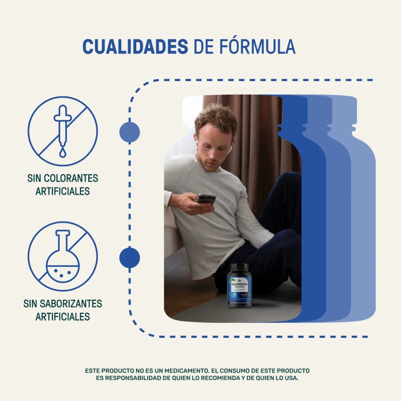 Magnesio Life360 Magnesium Blend 30 Cpsulas 4 Magnesios Sin Sabor