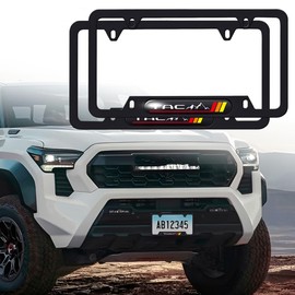 YUNXINGJV 2 PCS License Plate Frame Compatible with Toyota Tacoma TRD (TAC)