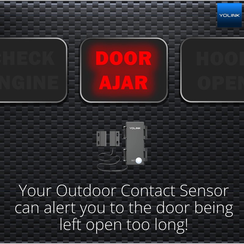 YOLINK LoRa Smart Outdoor Contact Sensor, Gate & Shed Door