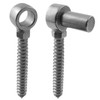 XGNG 1 Pair Stainless Steel Wood Threaded Bolt Hinges Wood