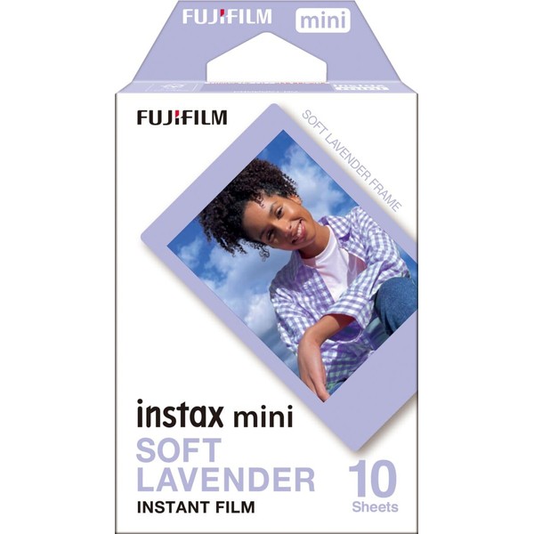 FUJIFILM Instant Camera Film 10 Pack Soft Lavender INSTAX MINI