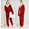 Yanhalo Womens Pyjamas Warm Fleece Pyjamas Set Winter Soft Ladies