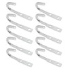 OTOTEC 10pcs Trailers Tarp Hook Replacement Part Zinc Plated Tailboard