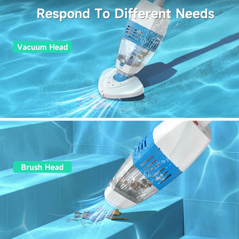 (2026 New) WYBOT Hyson 100P Handheld Pool Vacuum with Telescopic