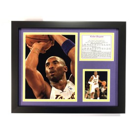 Legends Never Die Kobe Bryant - White Jersey - Framed 12"x15" Double Matted Photos