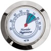 Medium Round Analog Hygrometer Humidity Gauge for Humidors - Color: