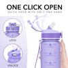 Hyeta 32oz Water Bottles with Straw - Stay Motivated and