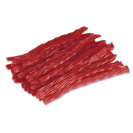 Happy Bites Strawberry Licorice Twists - Certified Kosher - Gourmet - Low Fat - 1 Pound Bag (16 oz)