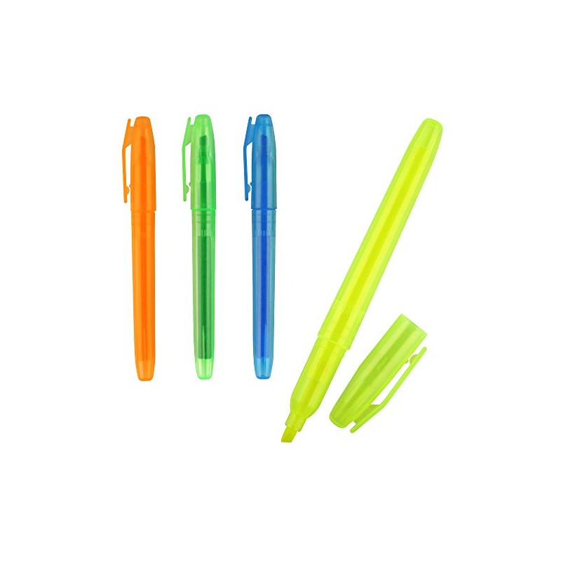 eBuyGB Slim Fluorescent Highlighter Pen, Blue