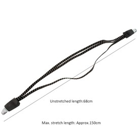 Leadigol 2PCS 3 in 1 Bungee Cord,68cm Elastic Motorcycle Bike Luggage Fixed Strap Rope with 2 Hood for Bicycle Riding Accessories