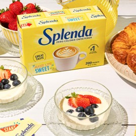 SPLENDA Zero Calorie Sweetener, 200 Count Packets