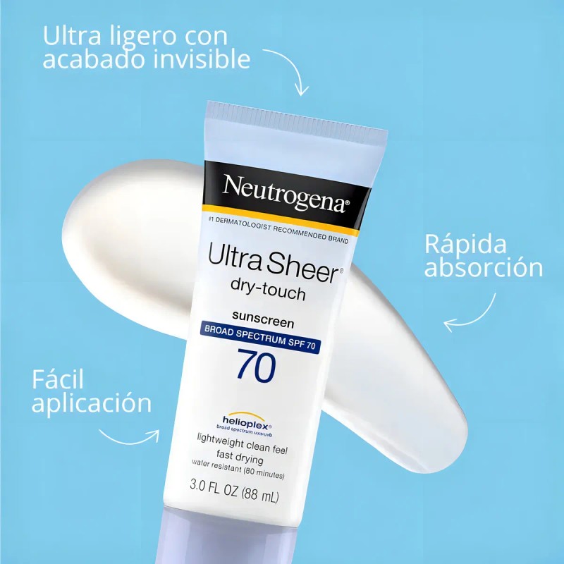 Neutrógena Bloqueador Protector Solar Facial Pieles Grasas Spf Ultra Sheer