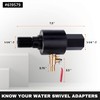KSEIBI Water Core Bit Adapter, 1-1/4-7 Female, Water Swivel Adapter,