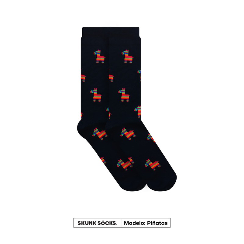 Skunk Socks Piñatas Calcetines de vestir, Hombres y Mujeres