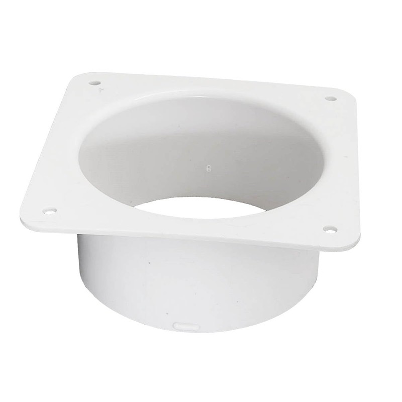 4 Inch Duct Connector Flange, JSIXASO ABS Straight Flange Connector