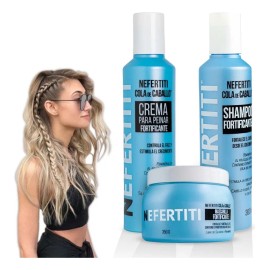 Kit Tratamiento Cola De Caballo Mayor Crecimiento Nefertiti