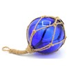 Fischer Balls Glass & Rope/Sisal Twine – Blue