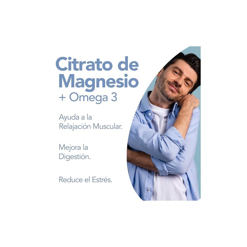 Citrato de Magnesio 1,000 Mg con Omega 3