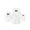 PATPAT Mother Daughter Dress Set Plain Letter Print, Partner Look