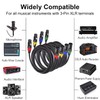 MIKIZ 25ft XLR Cables 4 Packs - Premium Microphone Cables