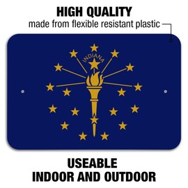 GRAPHICS & MORE Indiana State Flag Home Business Office Sign